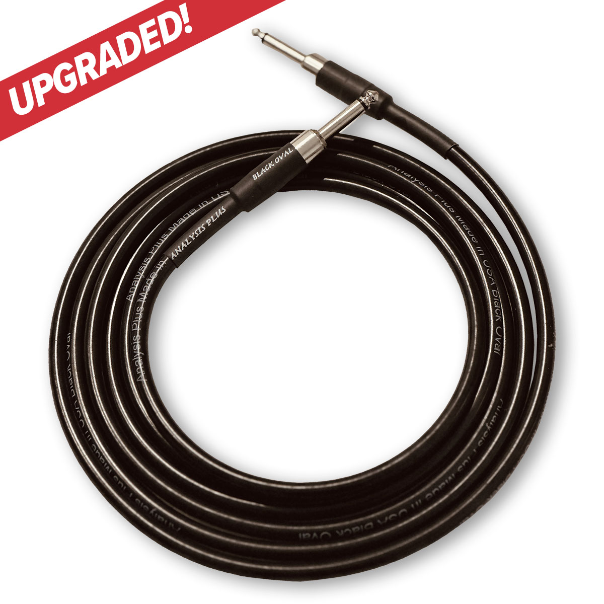 Black Oval Instrument Cable